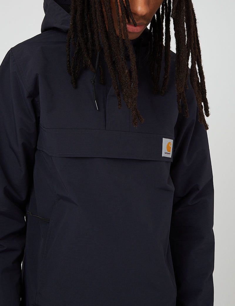 Carhartt-WIP Nimbus Pullover Shell Jacket - Dark Navy Blue