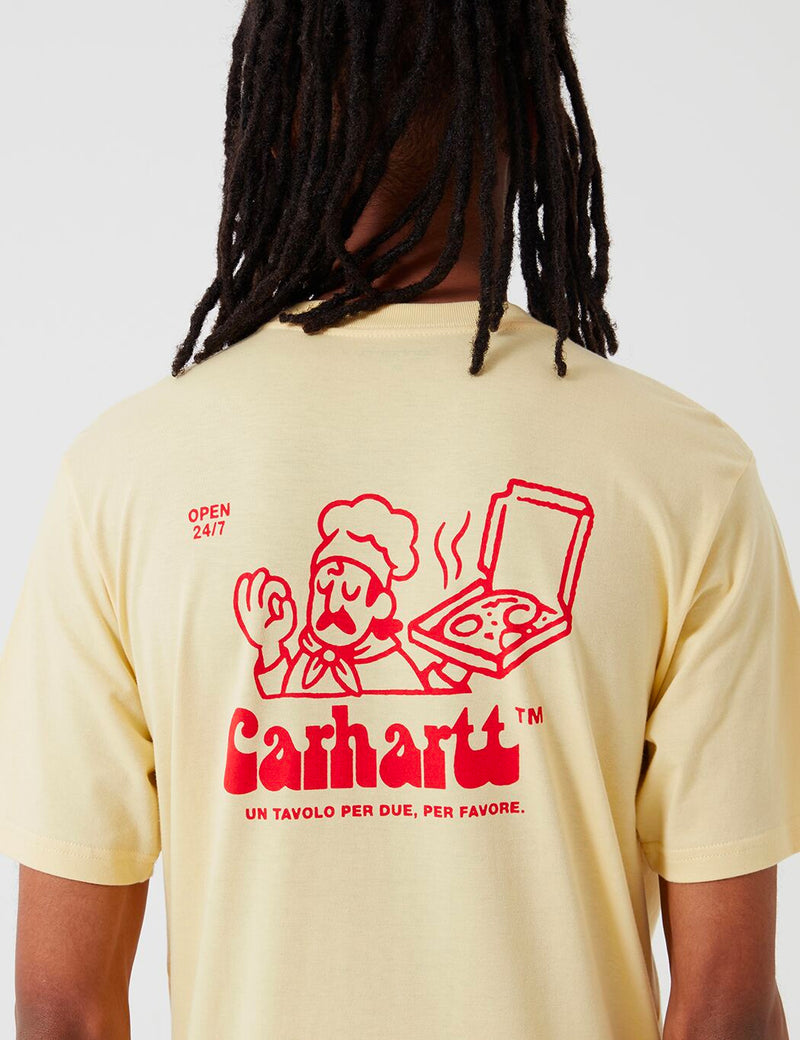 Carhartt-WIP Bene T-Shirt - Fresco Yellow/Red