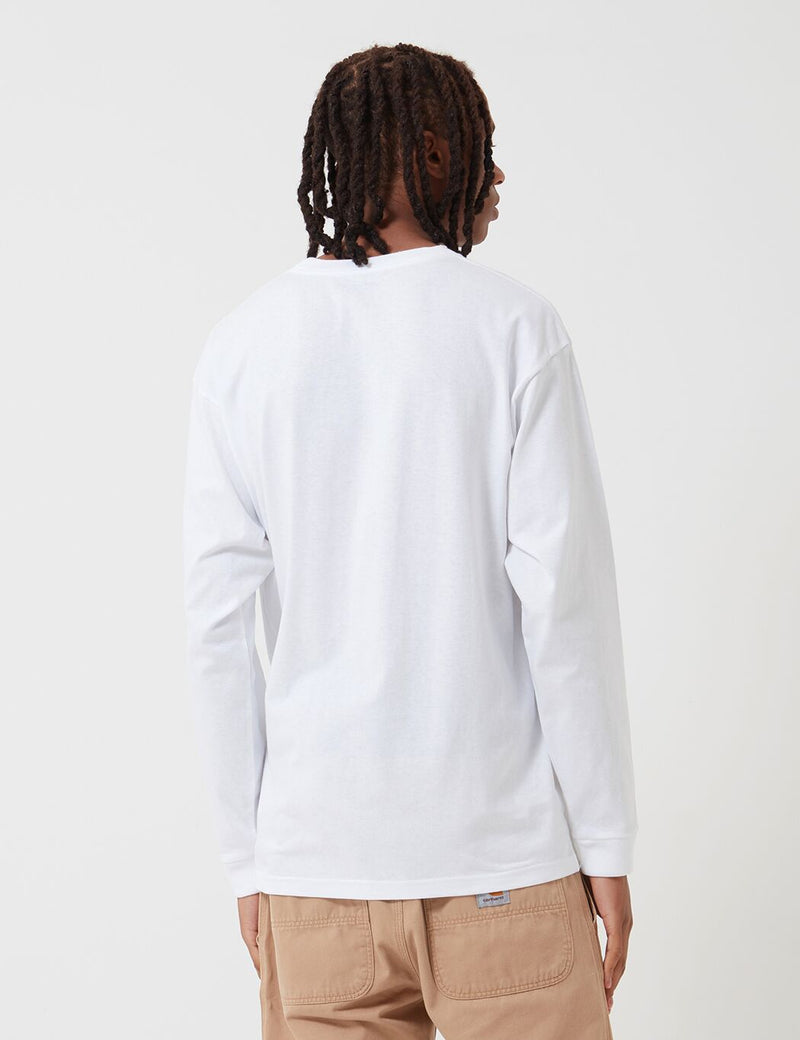 Carhartt-WIP Local Sound Long Sleeve T-Shirt - White