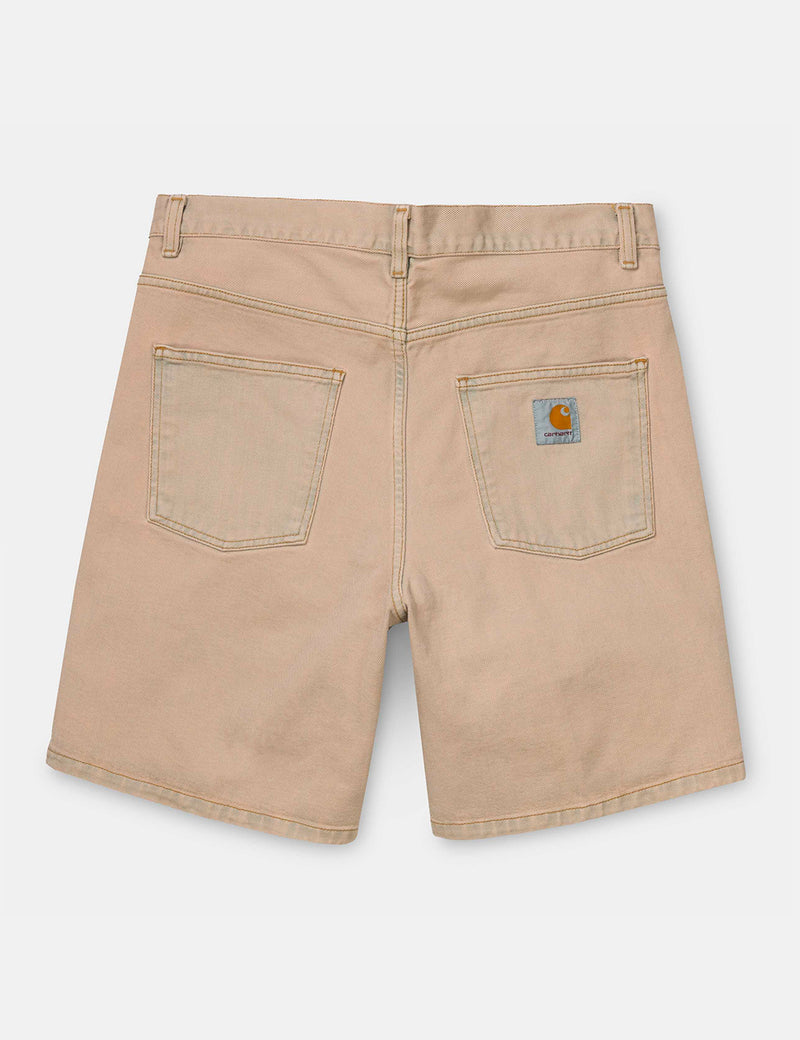 Carhartt-WIP Newel Denim Shorts - Blau, Sand Blass