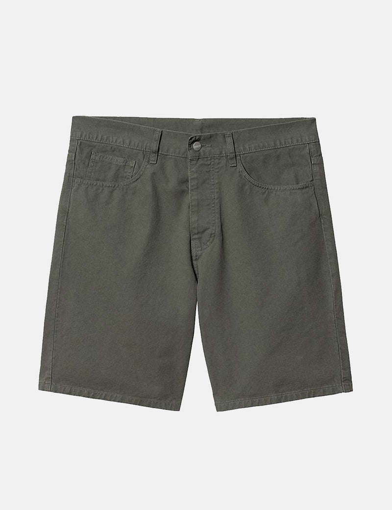 Carhartt-WIP-WIPニューエルショーツ（リラックス）-タイムグリーン