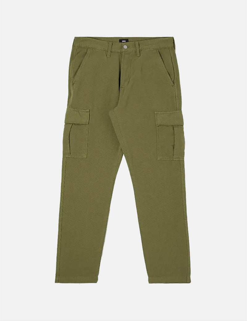 Pantalon de combat Edwin 45 - Vert militaire, teint en pièce