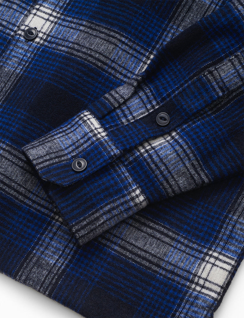 Carhartt-WIP Nigel Check Shirt - Lapis Blue