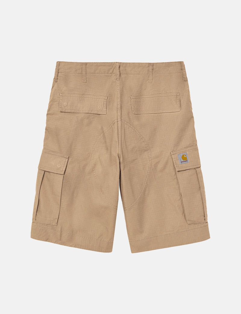 Carhartt-WIP-WIPレギュラーカーゴショーツ（リップストップ）-ダスティハミルトンブラウン