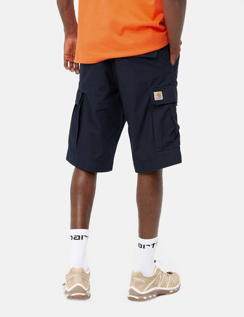 Carhartt-WIPレギュラーカーゴショーツ（リップストップ）-ダークネイビーブルー