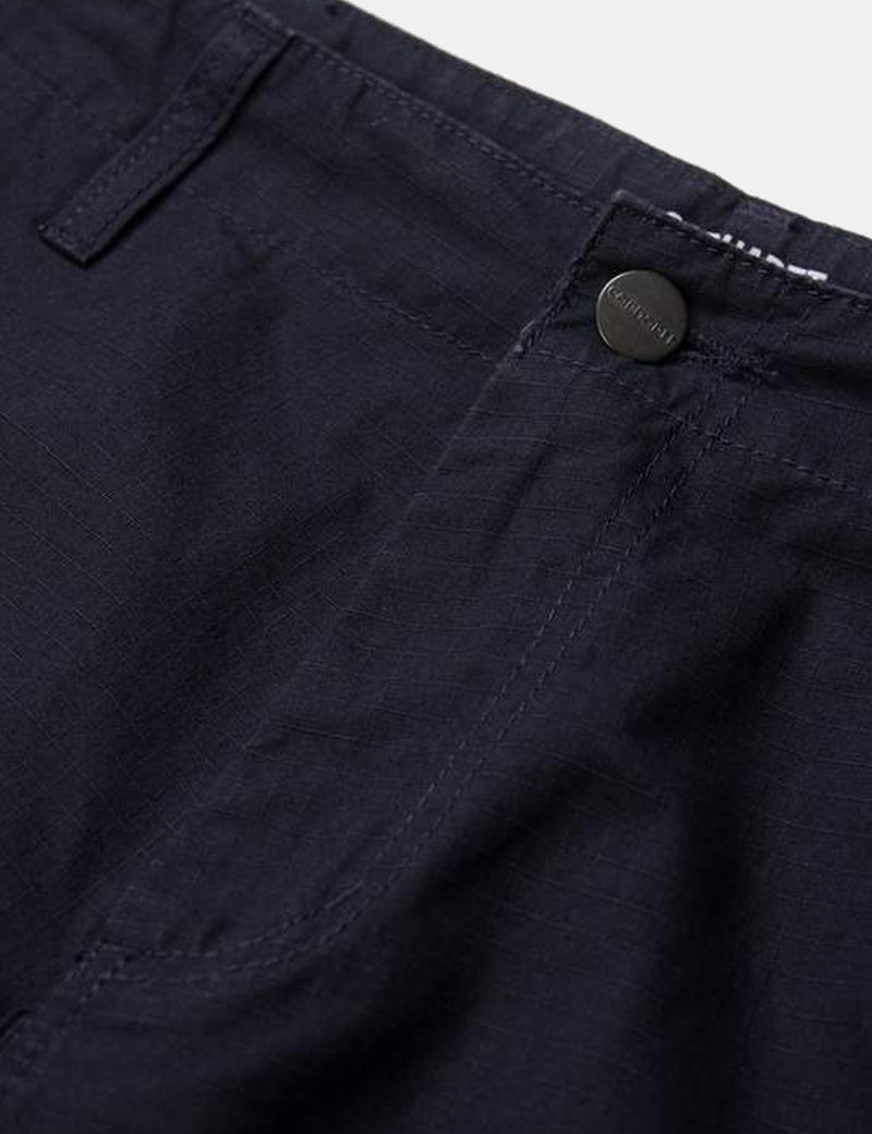 Carhartt-WIPレギュラーカーゴショーツ（リップストップ）-ダークネイビーブルー
