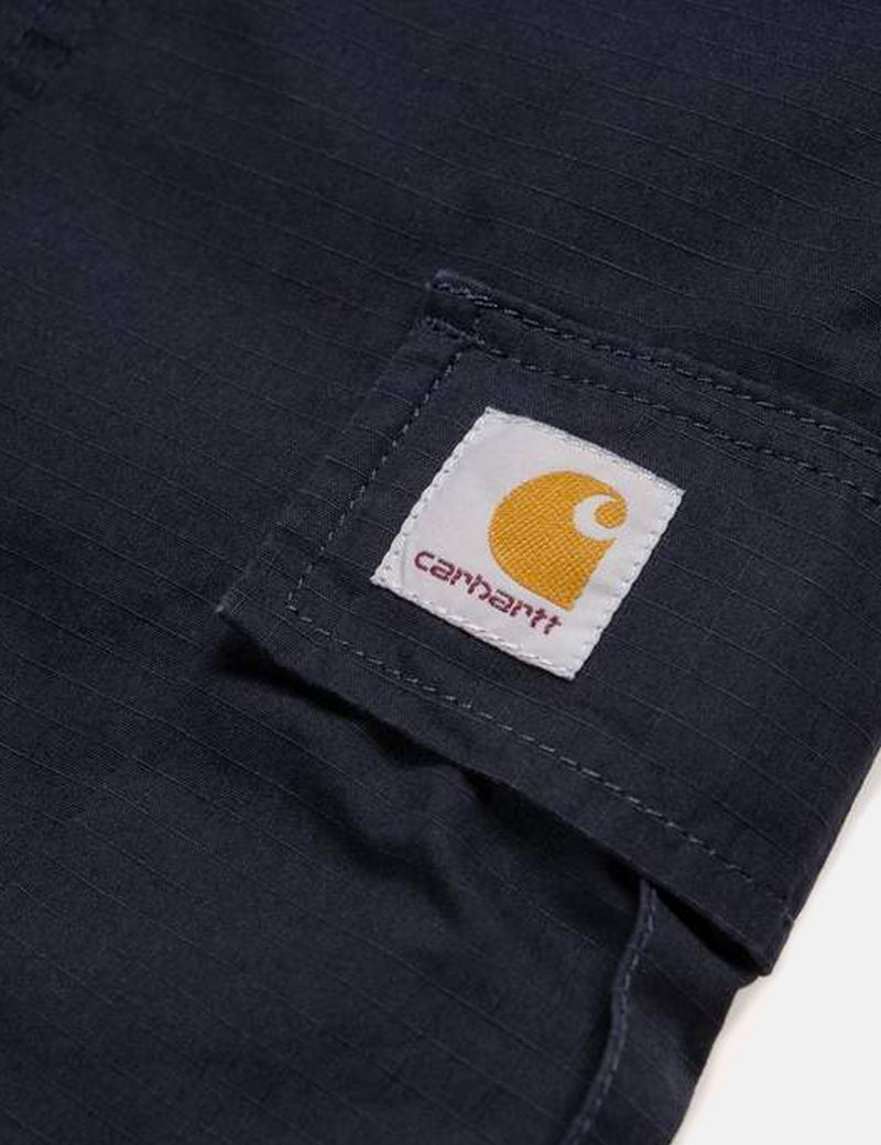 Carhartt-WIPレギュラーカーゴショーツ（リップストップ）-ダークネイビーブルー