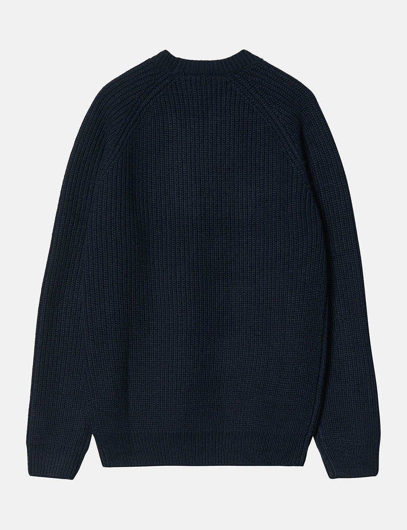 Carhartt-WIP Forth Knit Sweatshirt - Astro Navy Blue