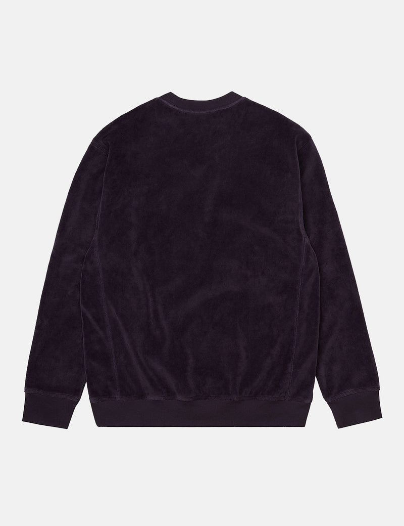Carhartt-WIPユナイテッドスクリプトスウェットシャツ-ダークアイリス