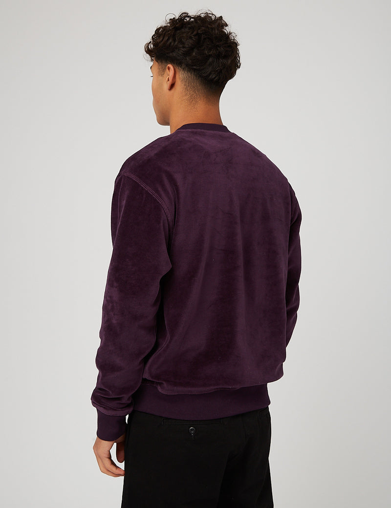 Carhartt-WIPユナイテッドスクリプトスウェットシャツ-ダークアイリス