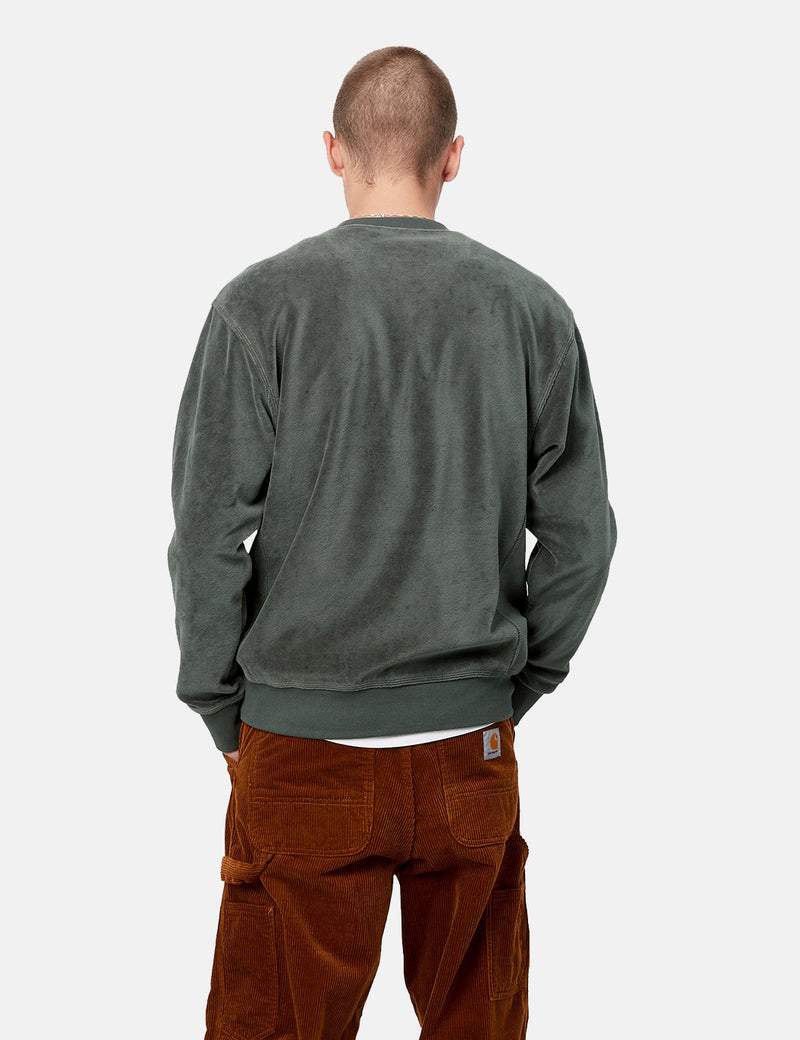 Carhartt-WIP United Script Sweatshirt - Slate Green