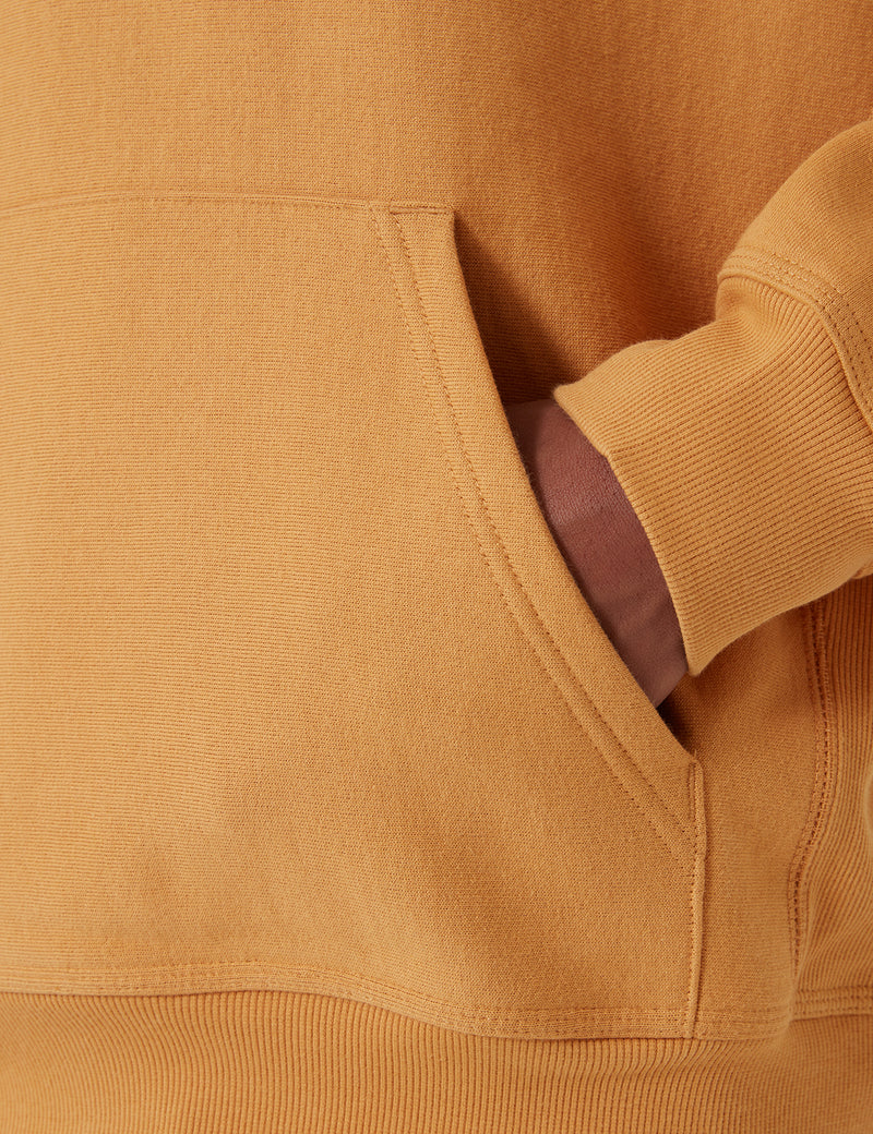 Carhartt-WIP Hooded American Script Sweatshirt - Winter Sun