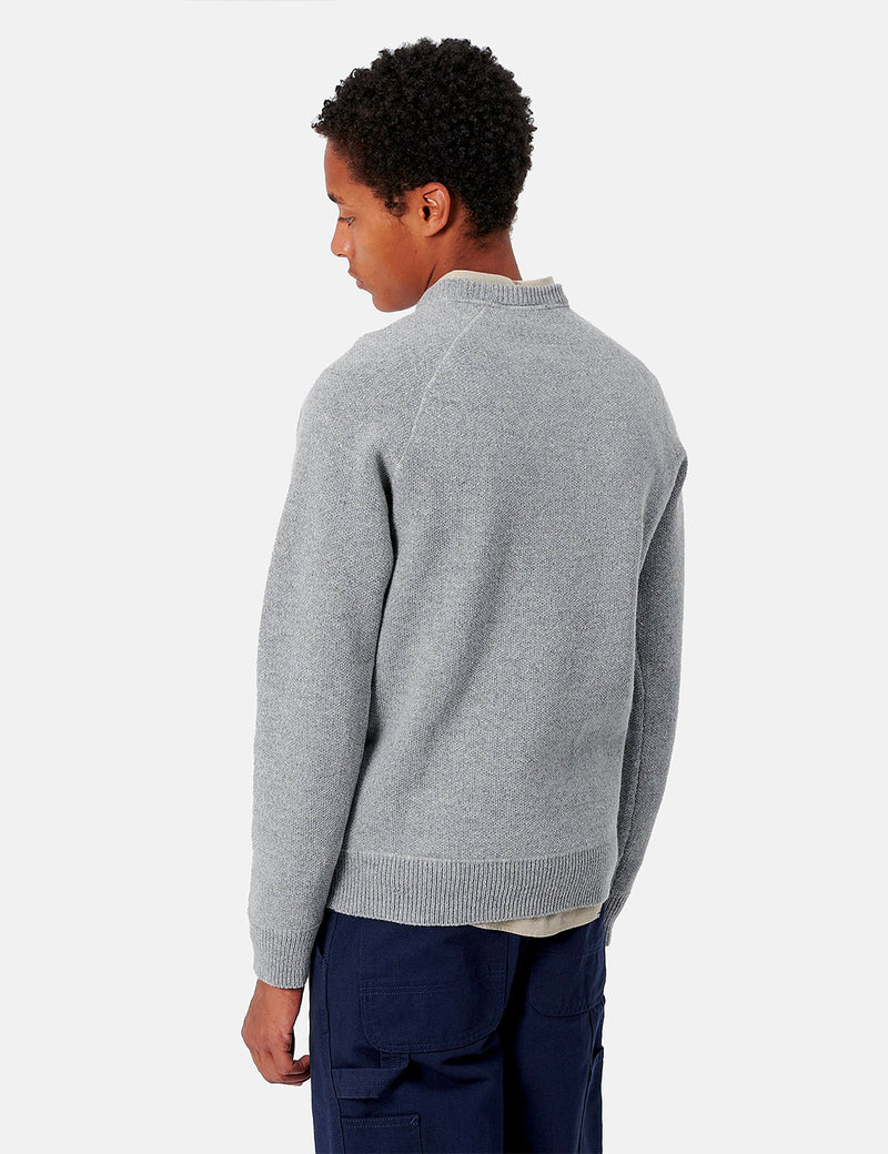 Pull Carhartt-WIP Chase - Gris Chiné/Or