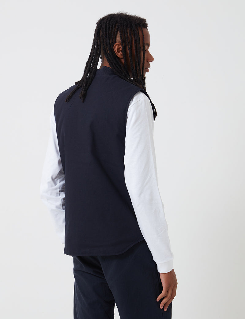 Carhartt-WIP Vest (Organic Cotton)-다크 네이비 리지드