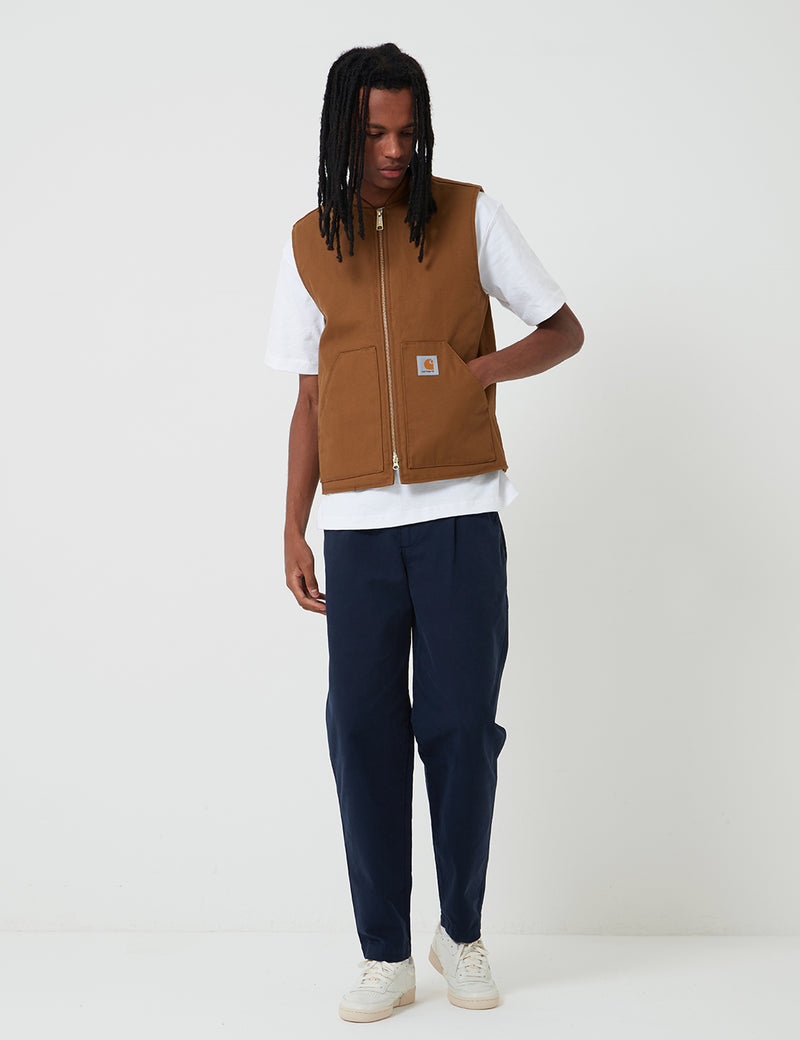 Carhartt-WIP Vest (Organic Cotton) - Hamilton Brown Rigid