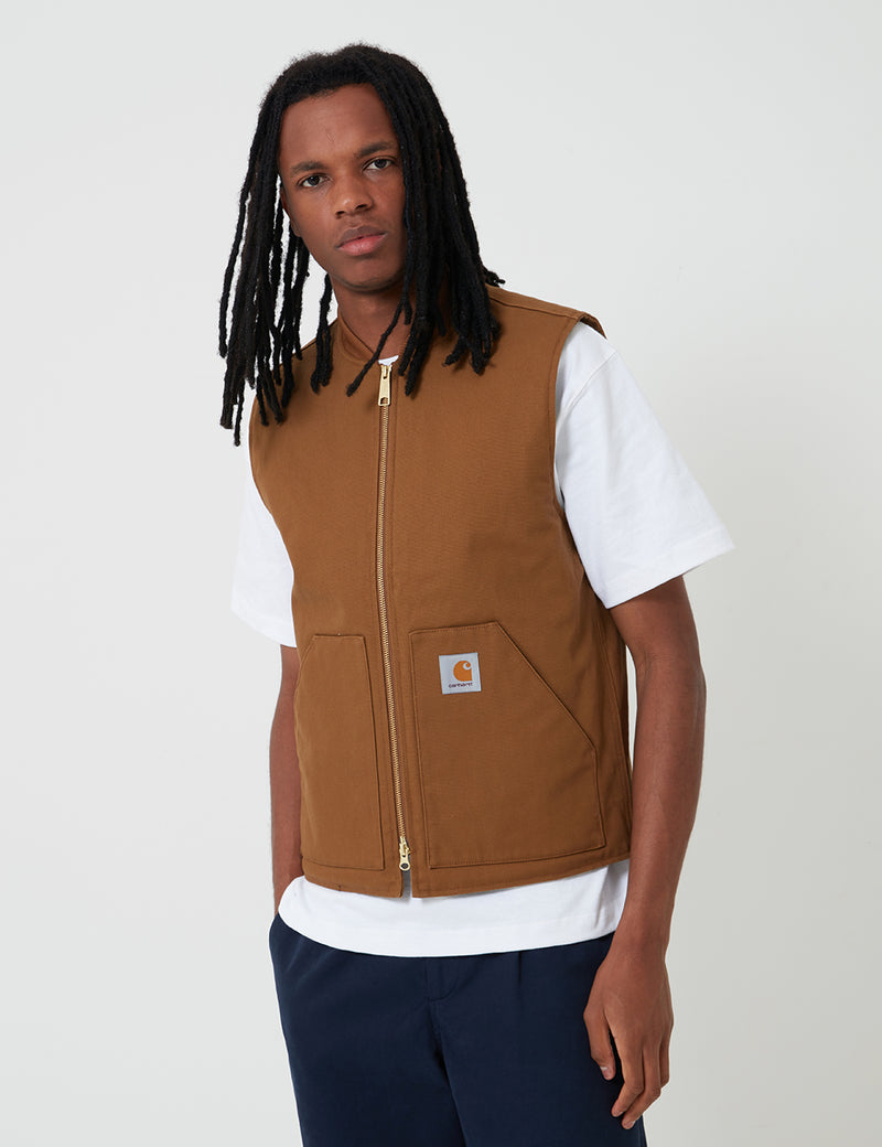 Carhartt-WIP Vest (Organic Cotton) - Hamilton Brown Rigid