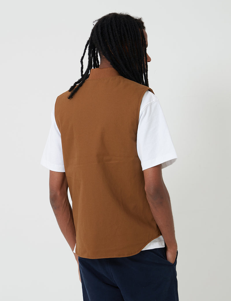 Carhartt-WIP Vest (Organic Cotton) - Hamilton Brown Rigid