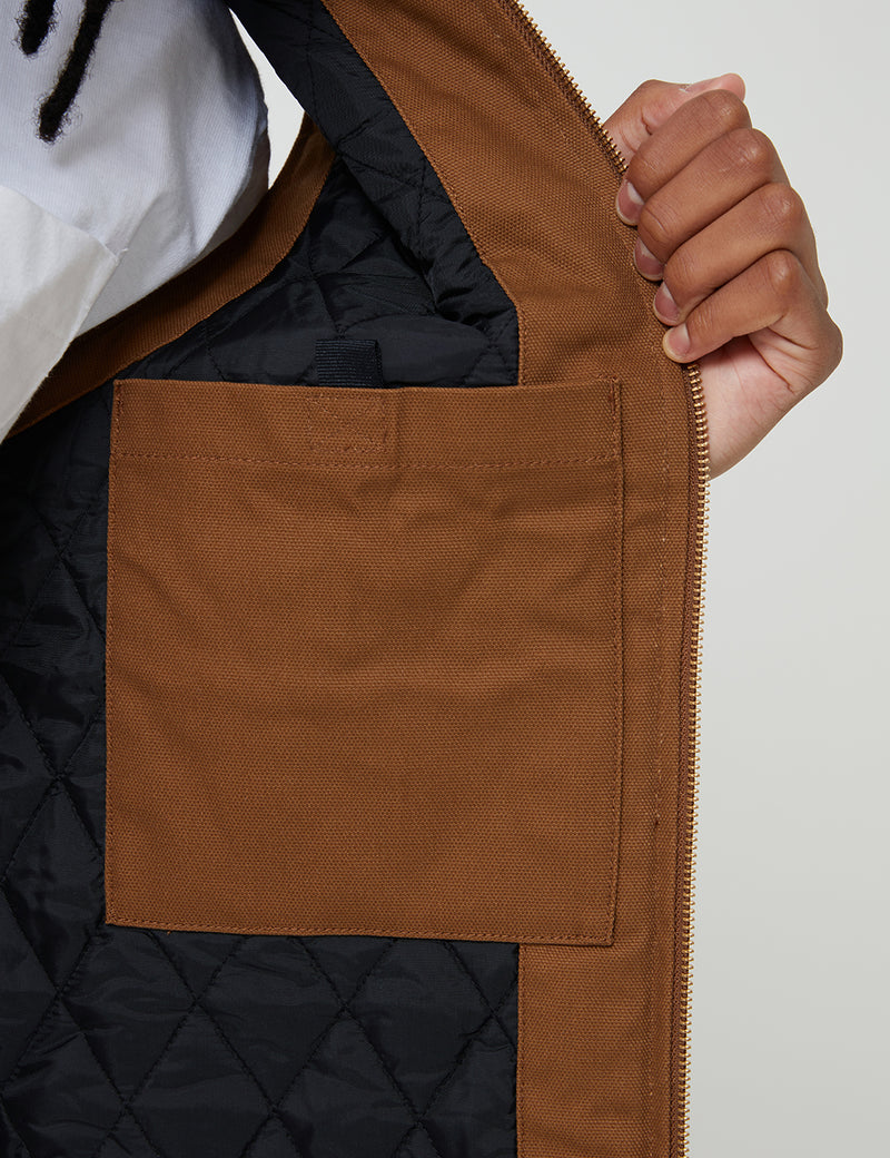 Carhartt-WIP Vest (Organic Cotton) - Hamilton Brown Rigid