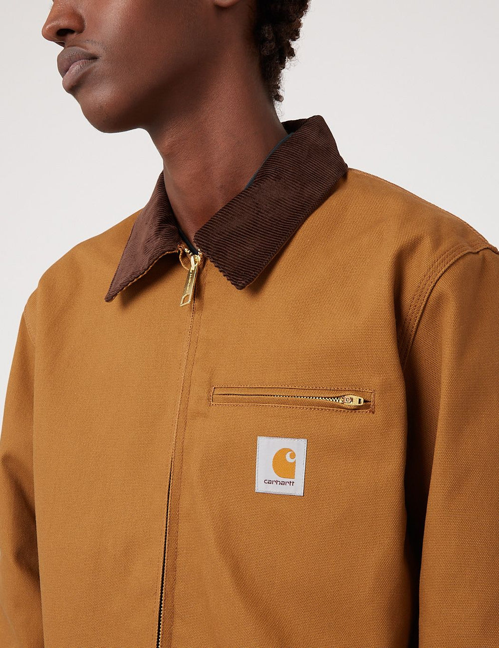 CARHARTT WIP DETROIT JACKET HAMILTON BROWN TOBACCO RIGID