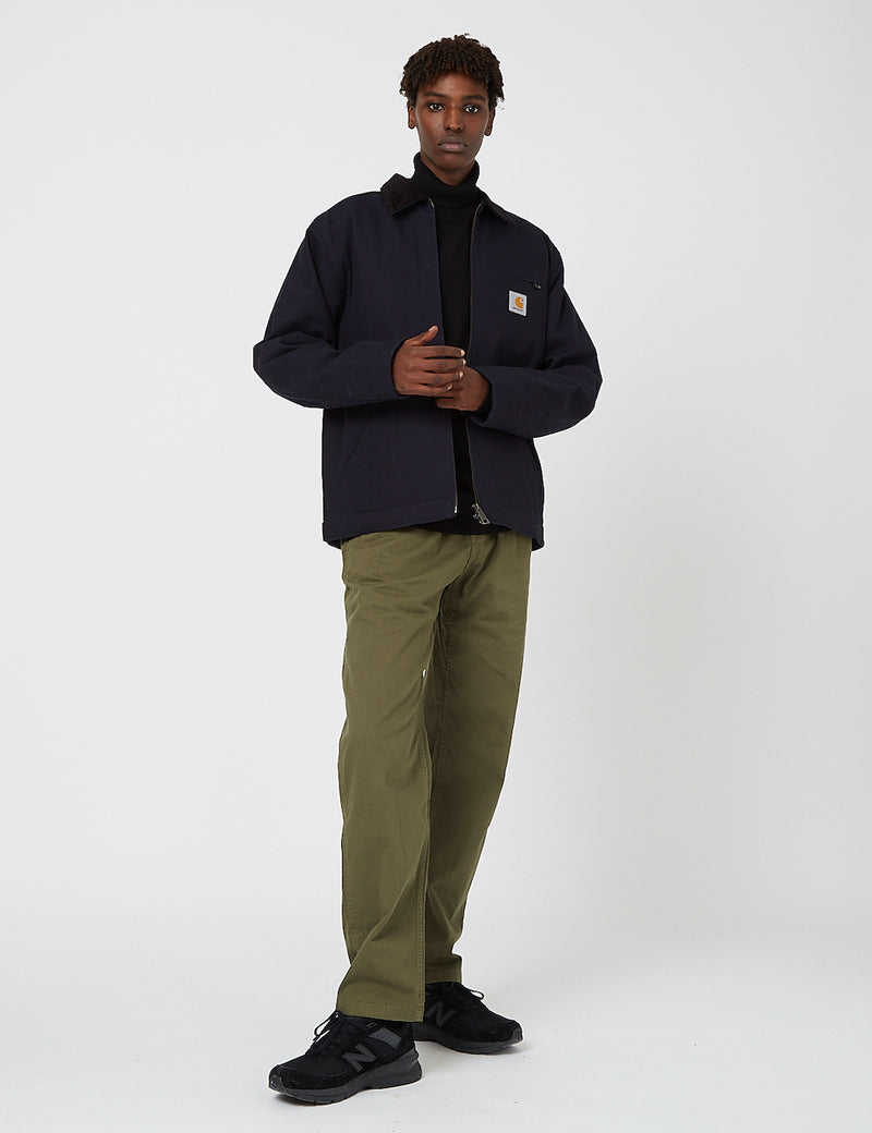 Carhartt-WIP Detroit Jacket (Organic Cotton, 12 oz) - Dark Navy rigid
