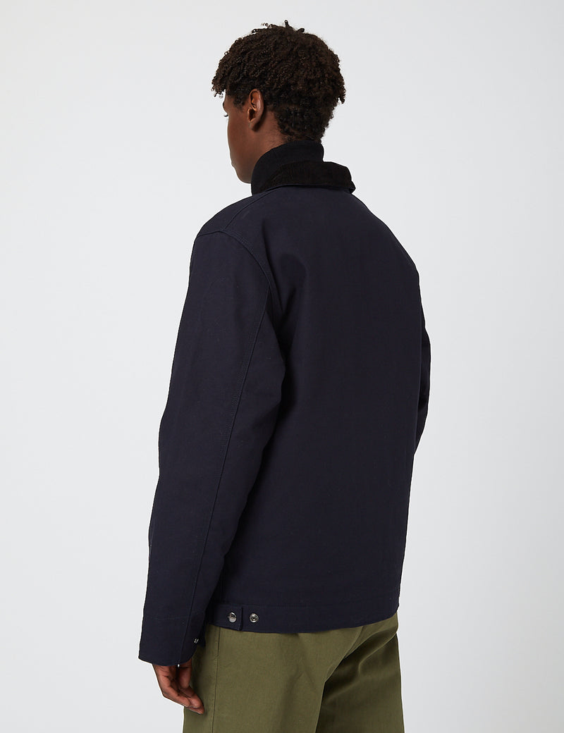 Carhartt-WIP Detroit Jacket (Organic Cotton, 12 oz) - Dark Navy rigid