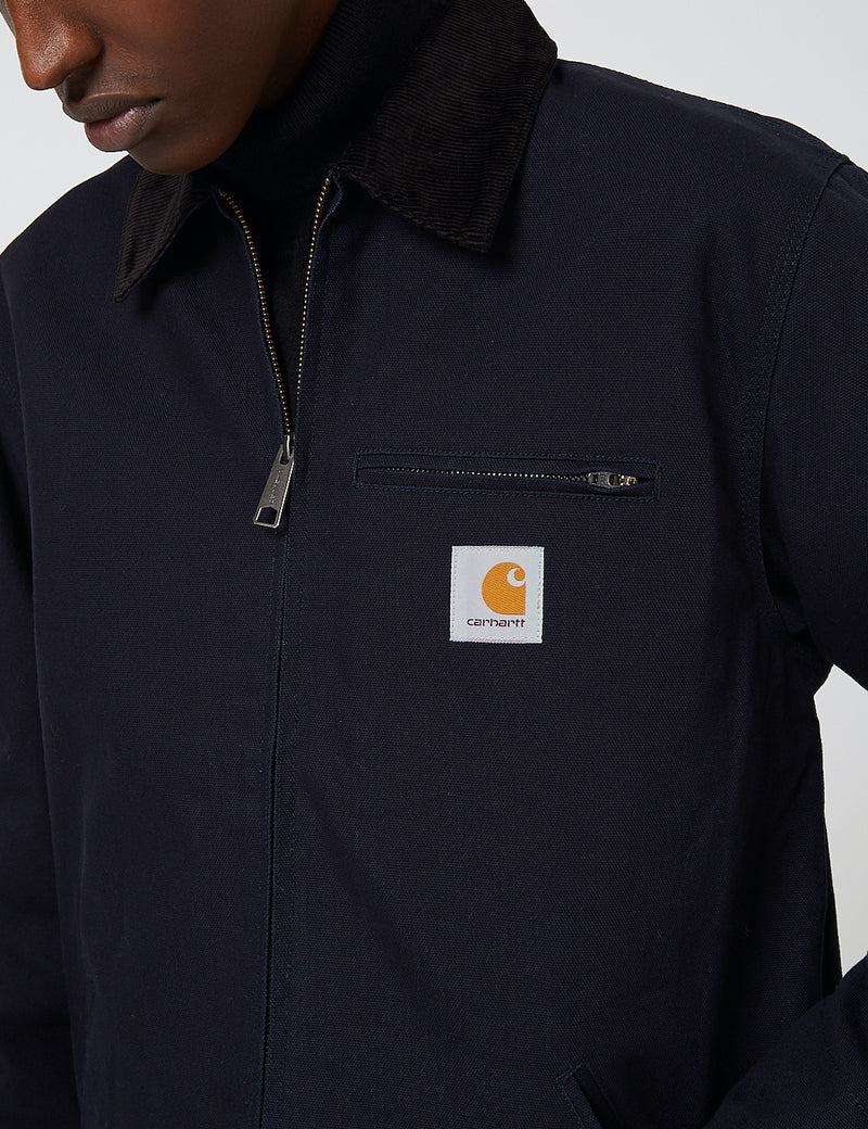 Carhartt-WIP Detroit Jacket (Organic Cotton, 12 oz) - Dark Navy rigid