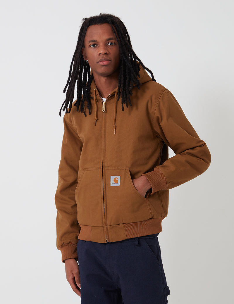 Carhartt-WIP Active Jacket (Organic Cotton) - Hamilton Brown rigid