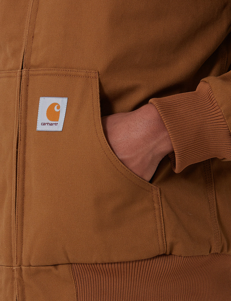 Carhartt-WIP Active Jacket (Organic Cotton)-해밀턴 브라운 리지드