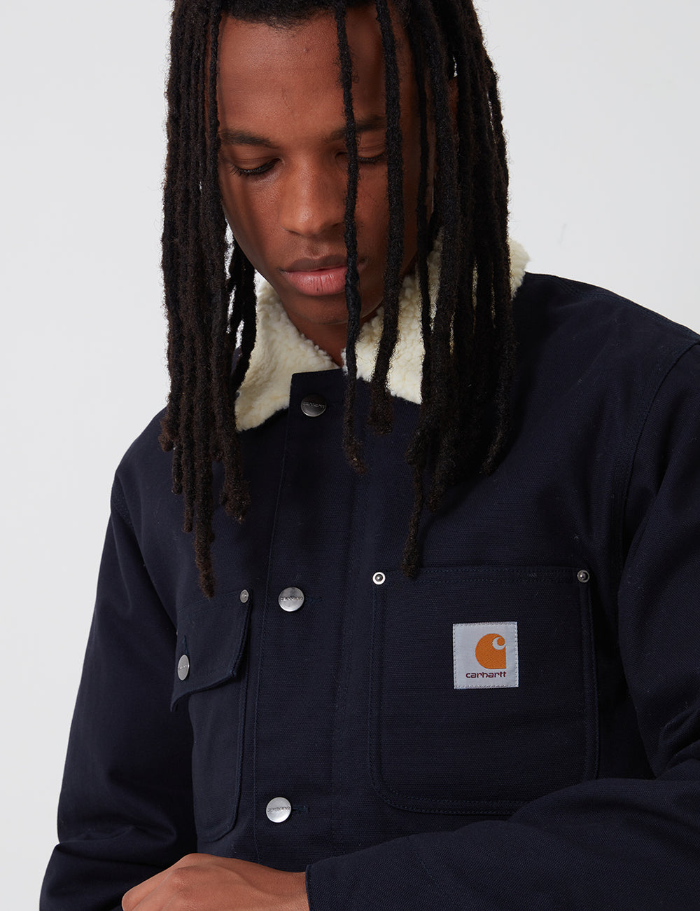 Carhartt fairmount coat dark navy store
