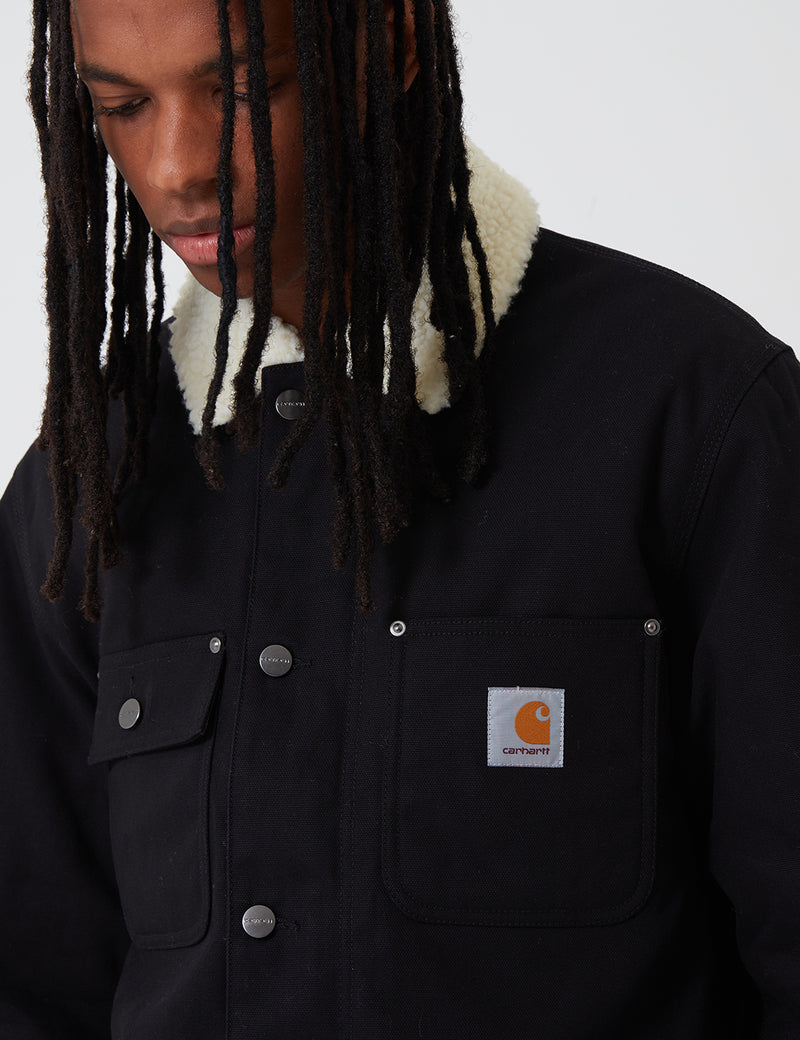 Carhartt-WIP Fairmount Coat (Organic Cotton) - Black rigid