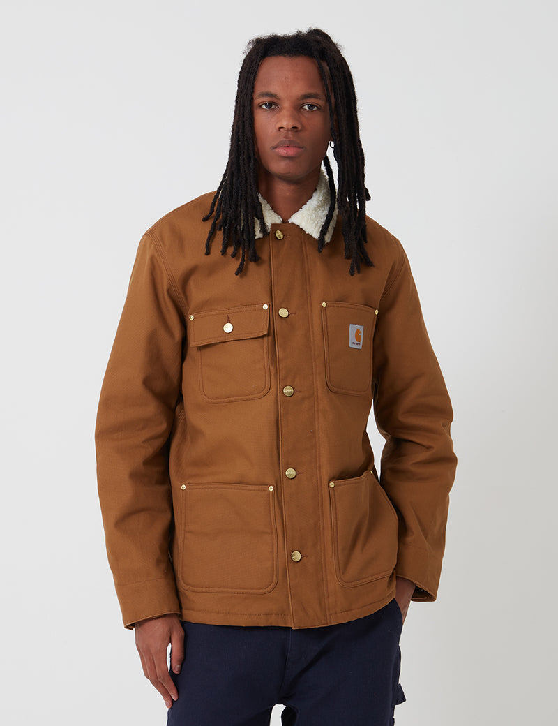 Carhartt-WIP Fairmount Coat (Organic Cotton) - Hamilton Brown rigid