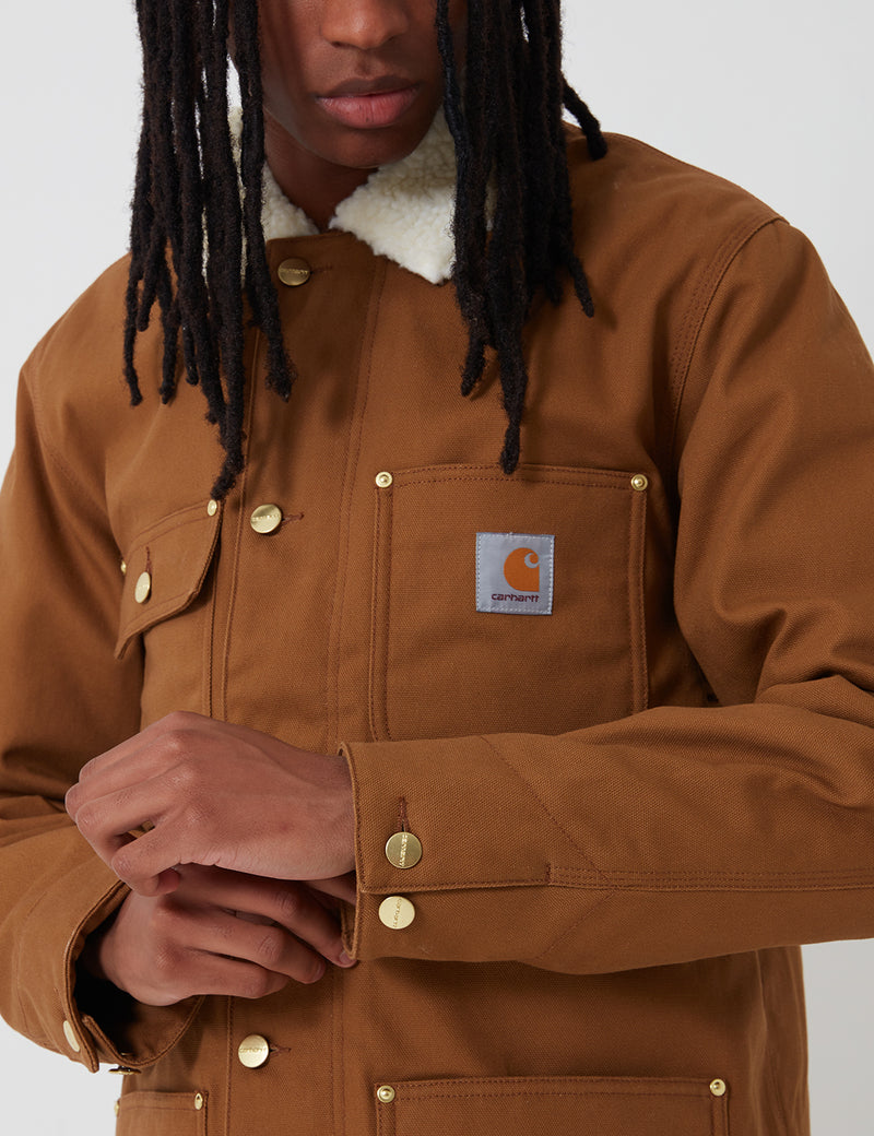 Carhartt-WIP Fairmount Coat (Organic Cotton) - Hamilton Brown rigid