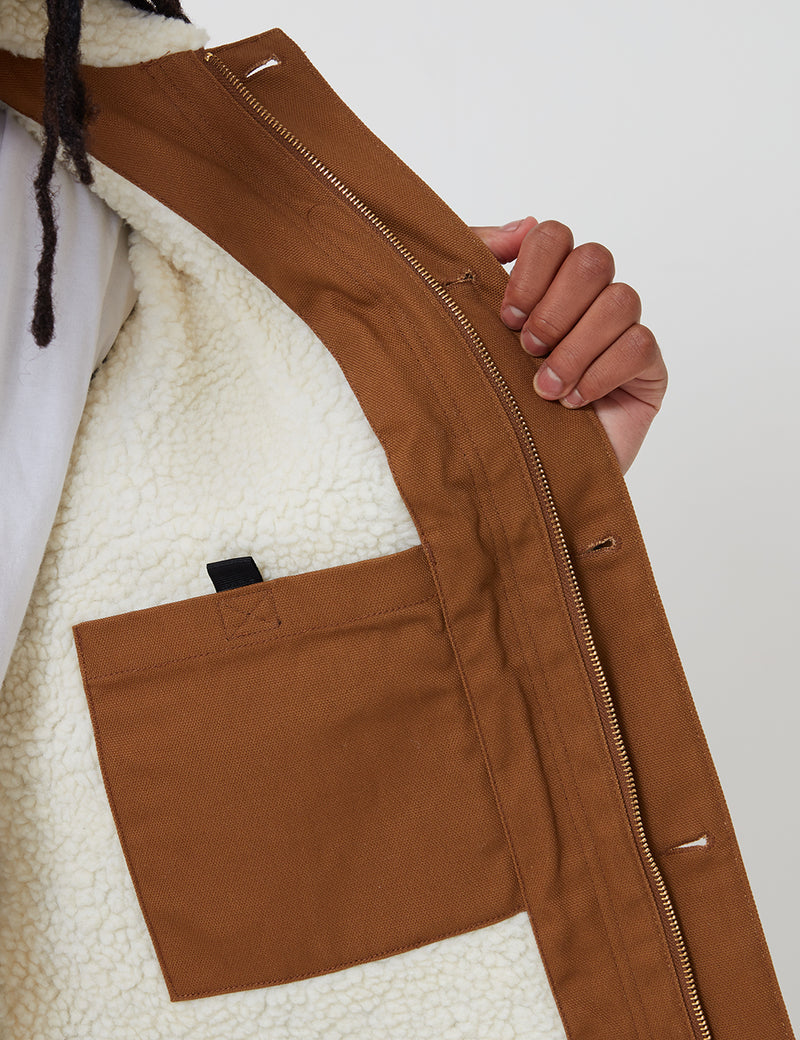 Carhartt-WIP Fairmount Coat (Organic Cotton) - Hamilton Brown rigid