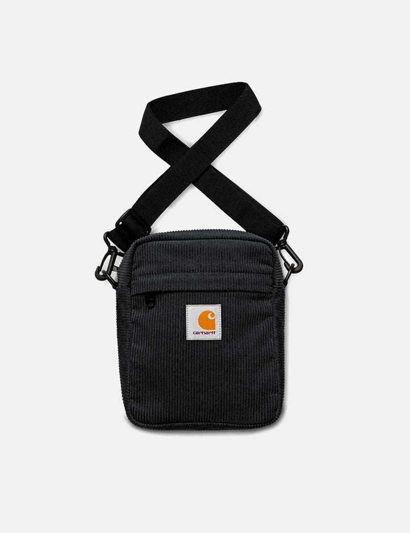 Carhartt-WIP Cord Tasche Klein (Corduroy) - Schwarz I URBAN EXCESS.