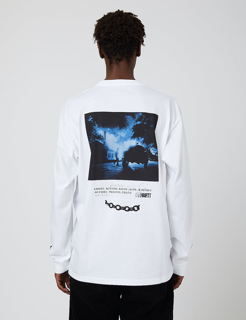 Carhartt-WIP Twisted Truth Long Sleeve T-Shirt - White