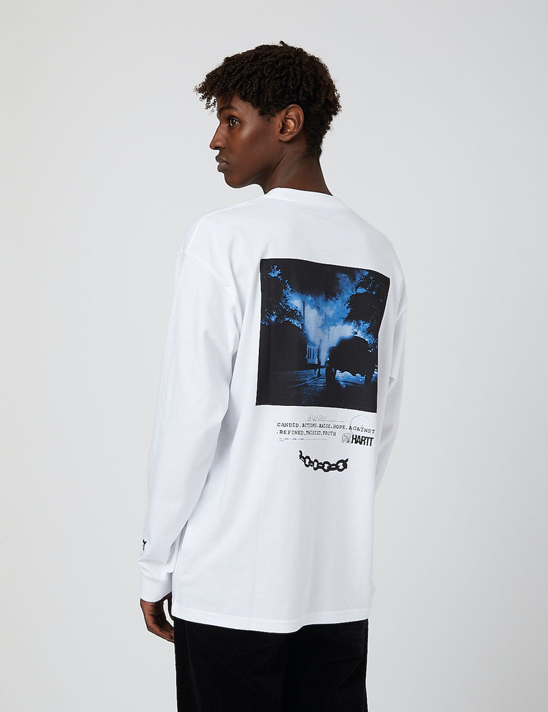 Carhartt-WIP Twisted Truth Long Sleeve T-Shirt - White