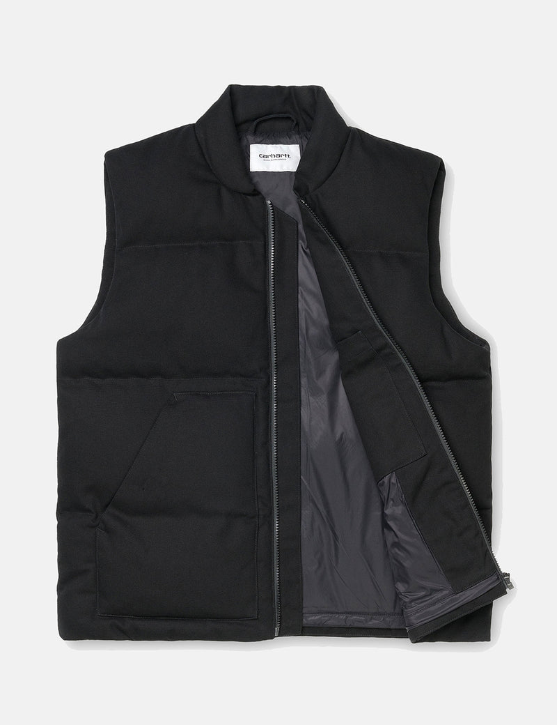 Carhartt-WIP Brooke Vest (Organic Cotton) - Black I URBAN 