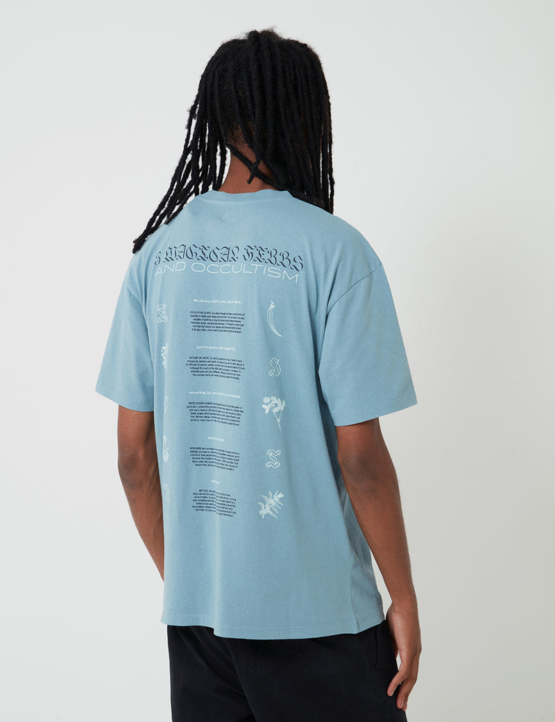 Edwin 5 Magical Herbs T-Shirt - Arona Blue