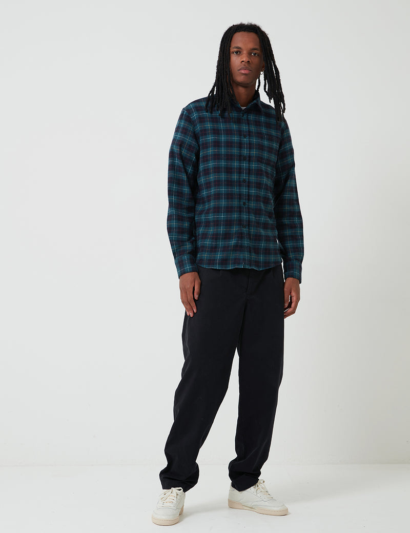 Edwin Don Flannel Tartan Shirt - Greener Pastures