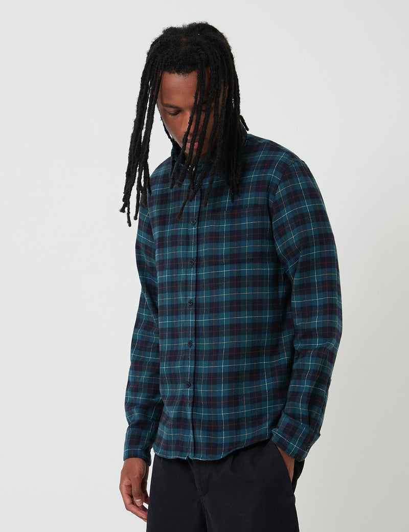 Edwin Don Flannel Tartan Shirt - Greener Pastures