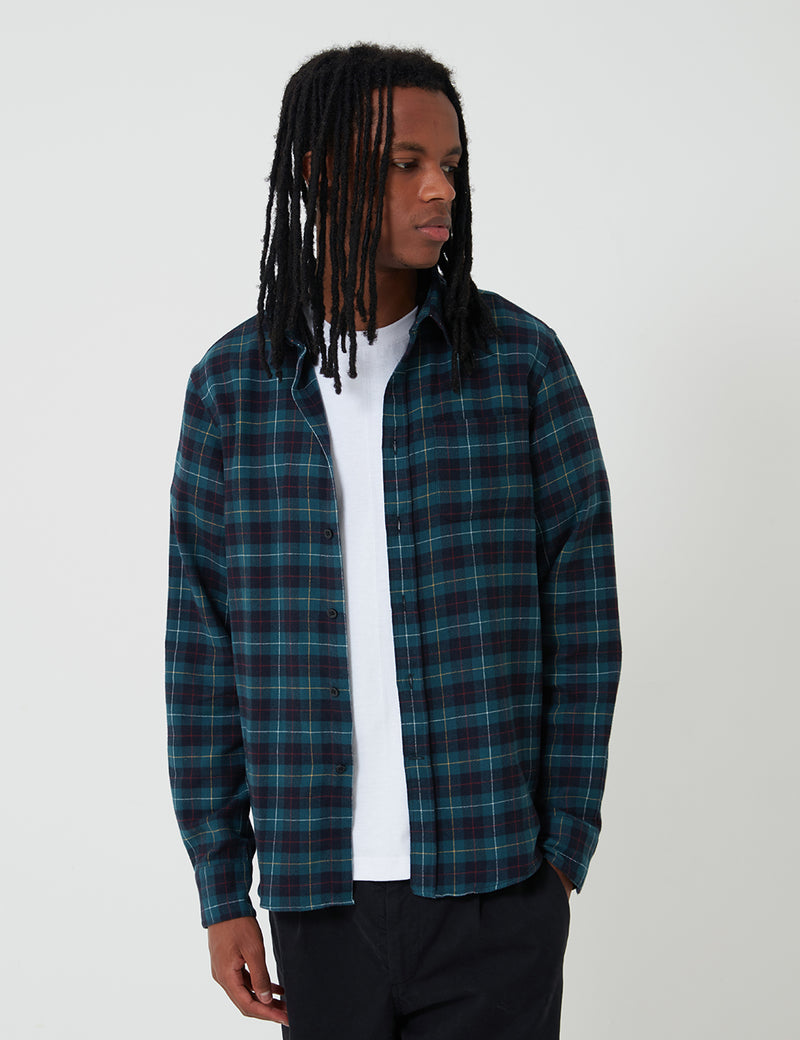 Edwin Don Flannel Tartan Shirt - Greener Pastures
