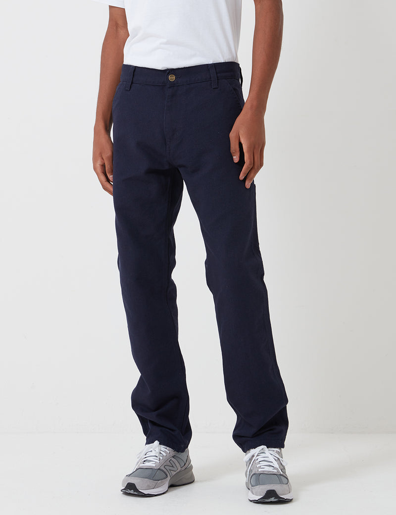 Carhartt-WIP Ruck Single Knee Pant (Organic Cotton) - Dark Navy rinsed