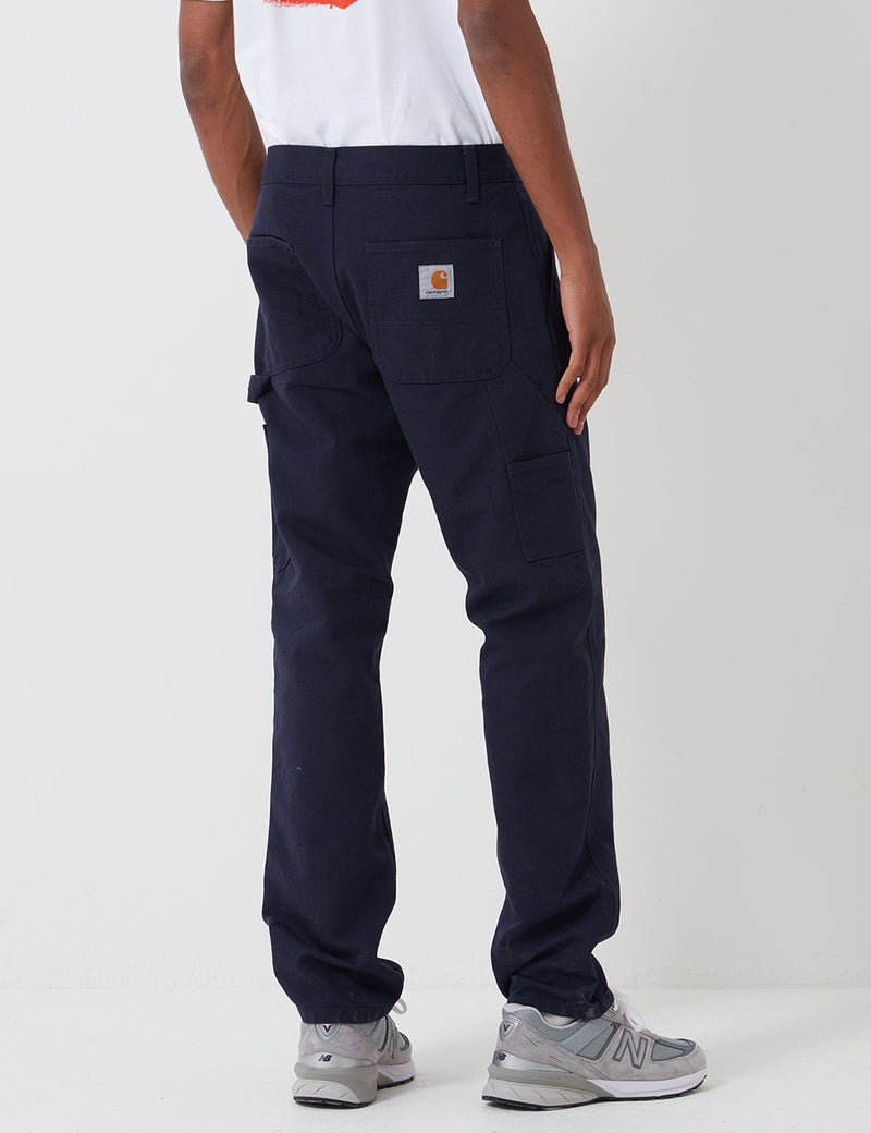 Carhartt-WIP Ruck Single Knee Pant (Organic Cotton) - Dark Navy rinsed
