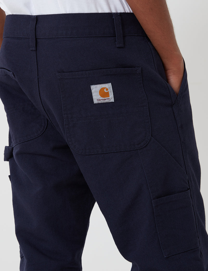 Carhartt-WIP Ruck Single Knee Pant (Organic Cotton) - Dark Navy rinsed
