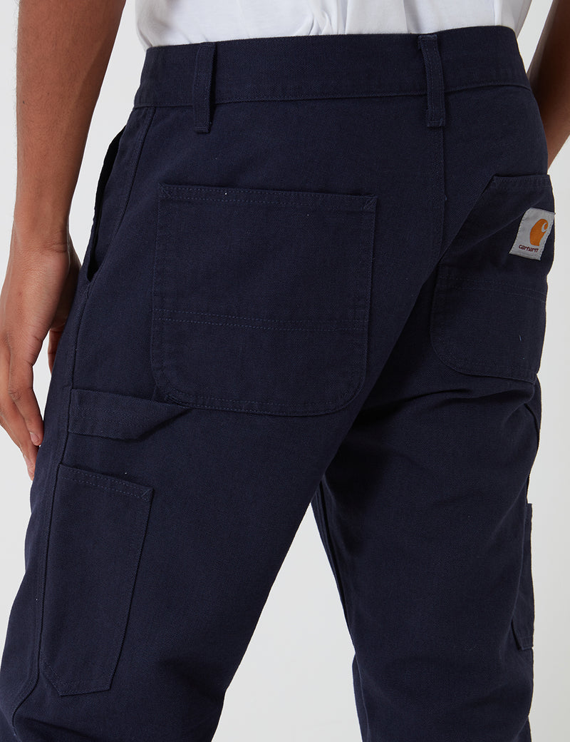 Carhartt-WIP Ruck Single Knee Pant (Organic Cotton) - Dark Navy rinsed