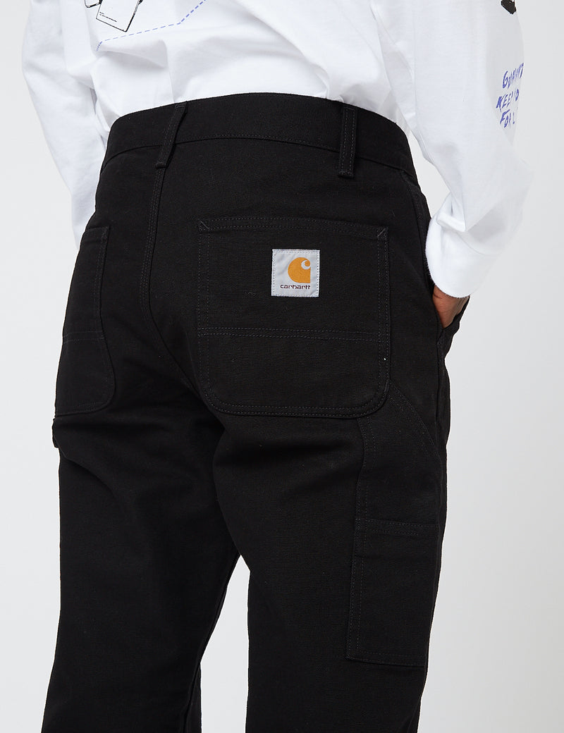 Carhartt-WIP Ruck Single Knee Pant (Organic Cotton) - Black rinsed
