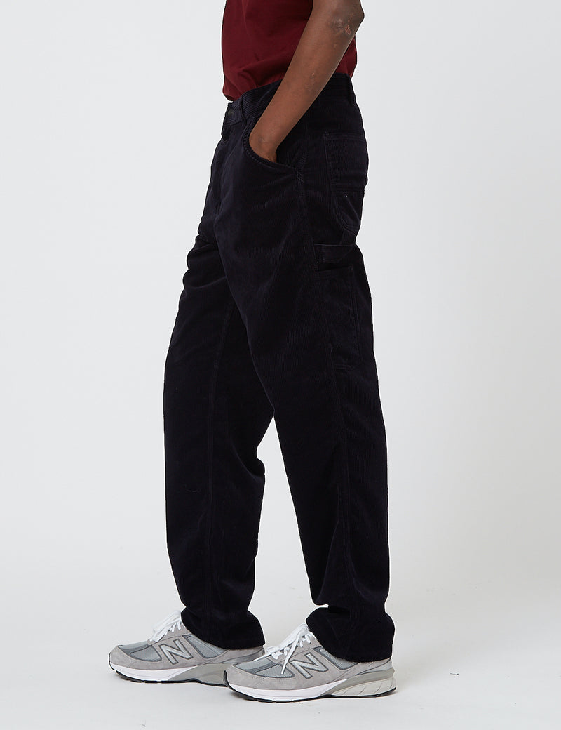Carhartt-WIP Single Knee Pant (Corduroy) - Dark Navy rinsed