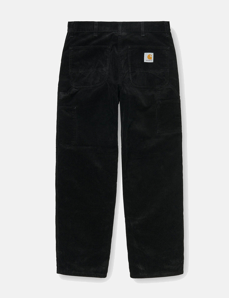 Pantalon Carhartt-WIP Single Knee (Velours côtelé) - Black rinsed