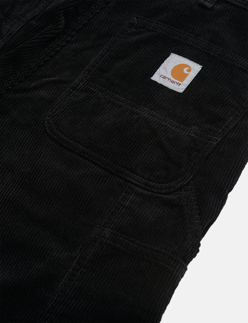 Pantalon Carhartt-WIP Single Knee (Velours côtelé) - Black rinsed