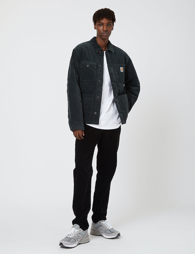 Carhartt-WIP Michigan Coat (Corduroy, 9.7 oz) - Dark Teal rinsed